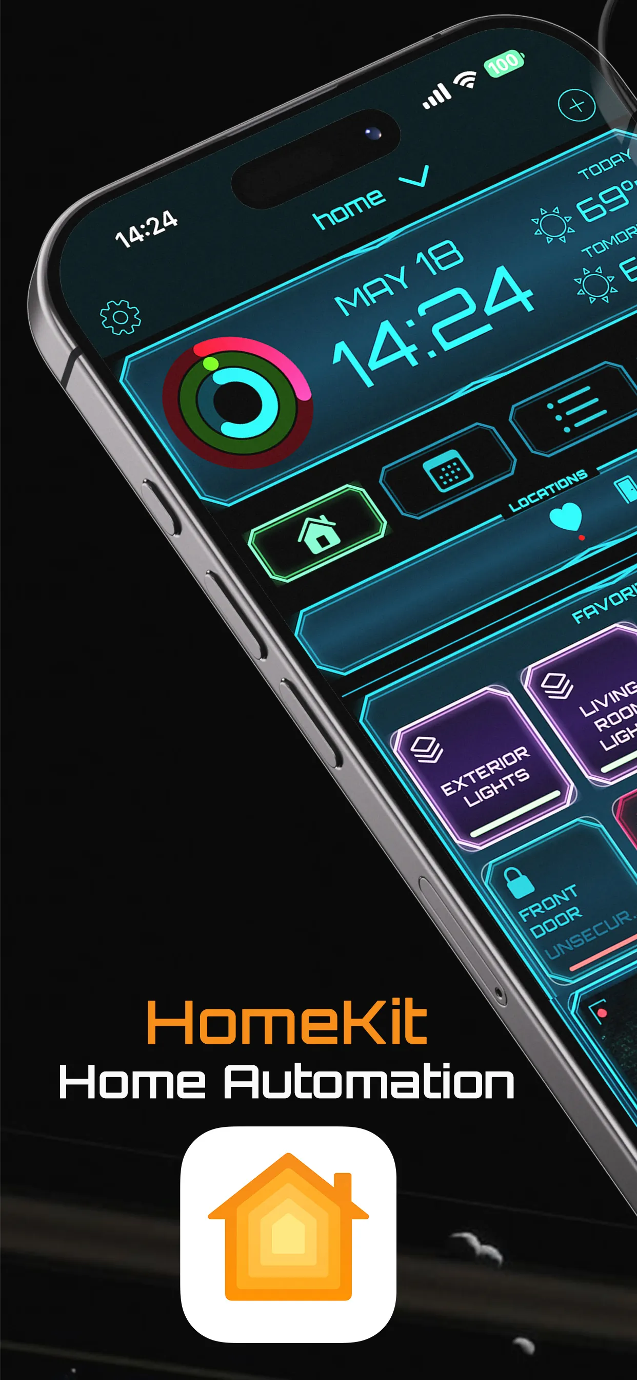 HomeKit home automation dashboard