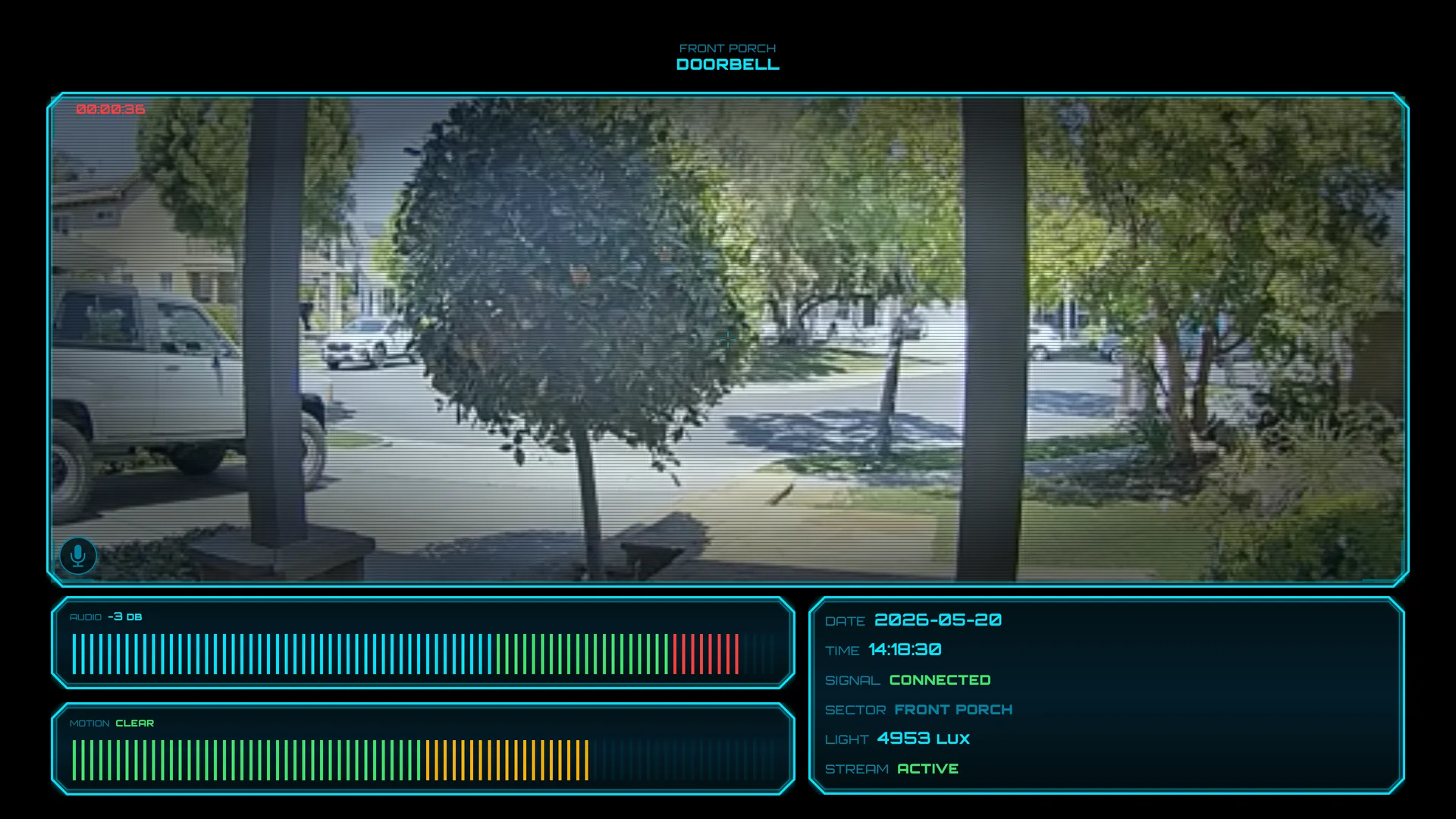 Live doorbell camera on Apple TV